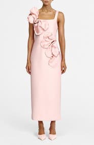 Acler Radburn Floral Appliqué Gown