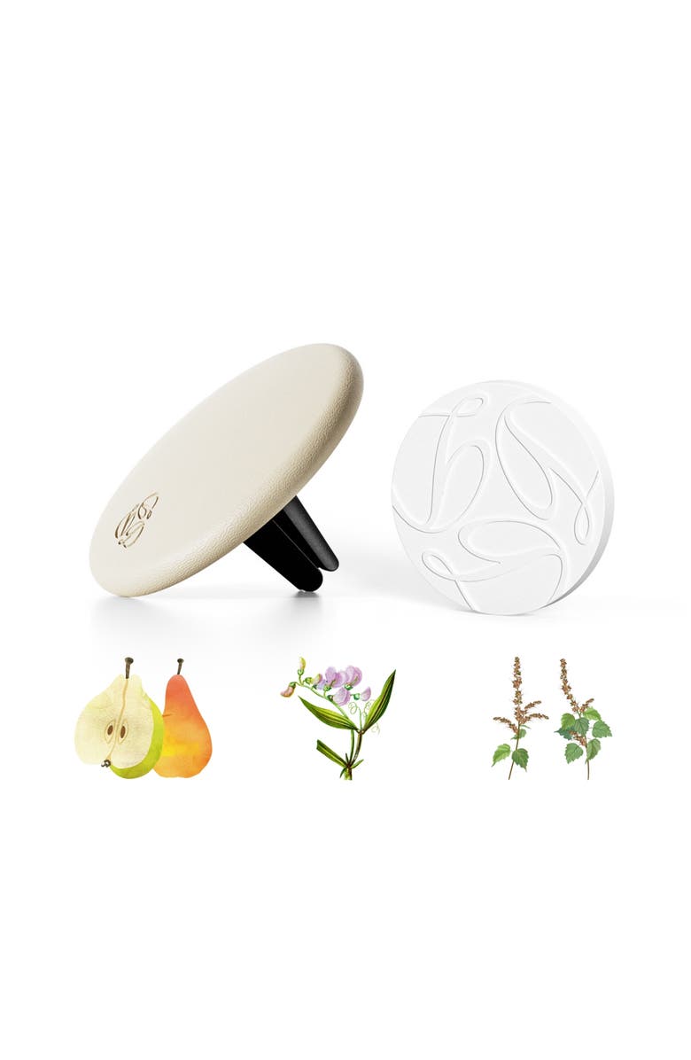 Delfino Freesia Cream Lambskin Car Diffuser and Insert, Main, color, Regular