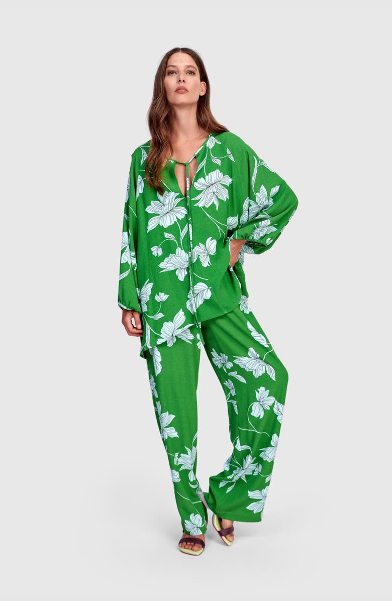 Alembika Reef Straight Pants, Alternate, color, Green