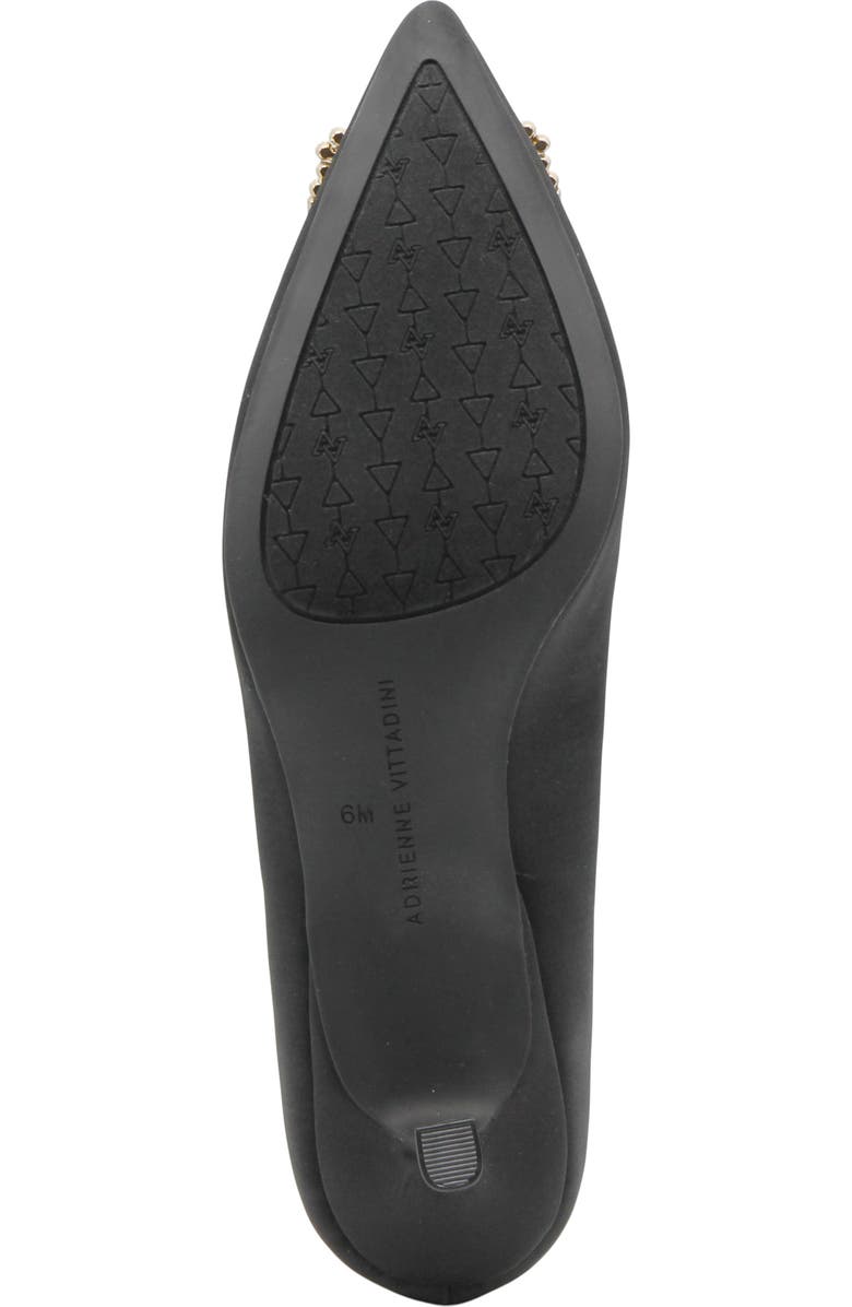 Adrienne Vittadini Sancere Kitten Heel, Alternate, color, Black Satin