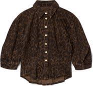 AllSaints Nancy Bishop Sleeve Denim Top