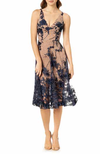 Dress the Population Lita Tie Cocktail Dress Nordstrom