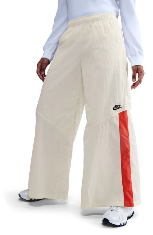 Nike Sportswear Wide Leg Cotton Pants In White