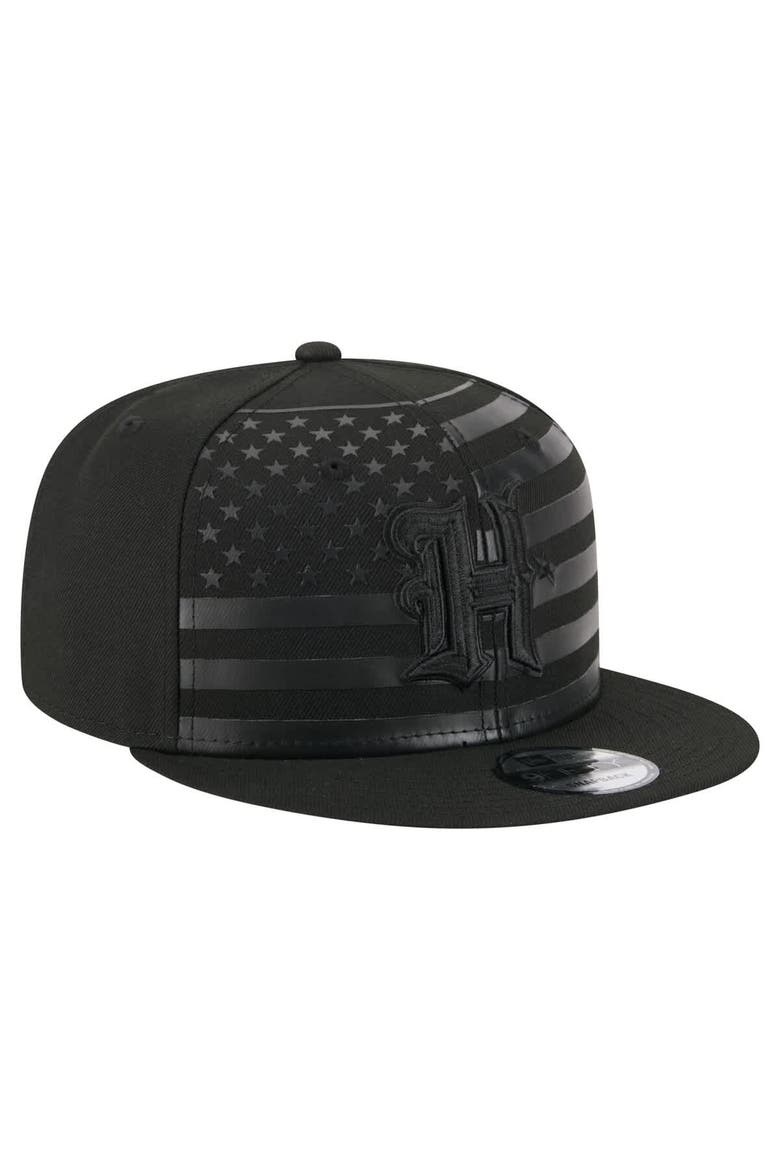 Men's New Era  Black Houston Texans Independent 9FIFTY Snapback Hat, Alternate, color, Black