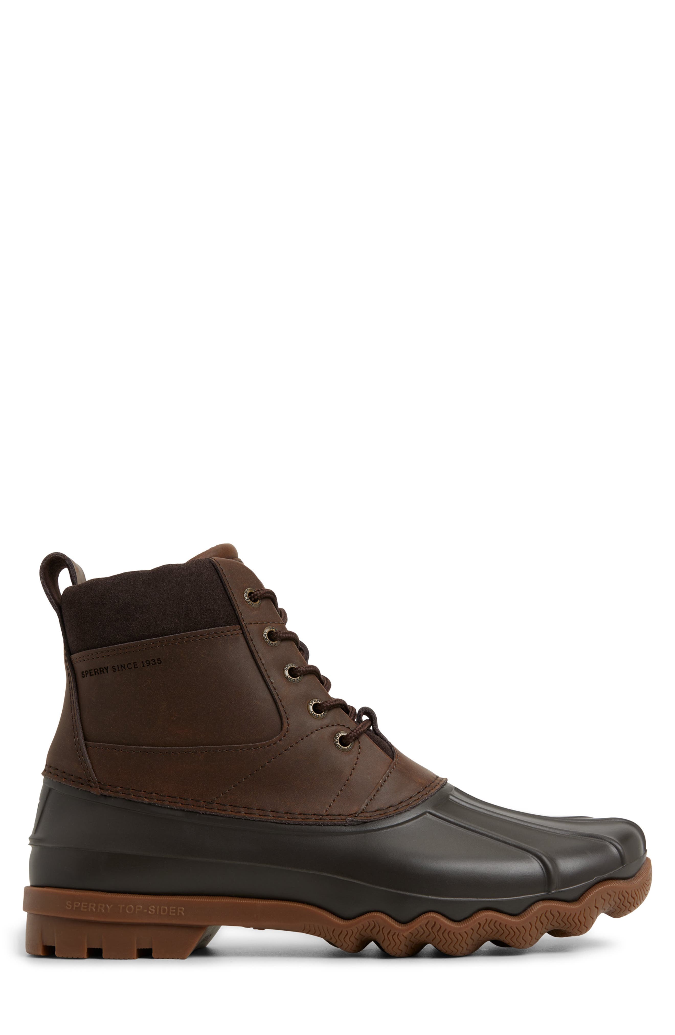 Sperry Norfolk Duck Boot, Alternate, color, Brown