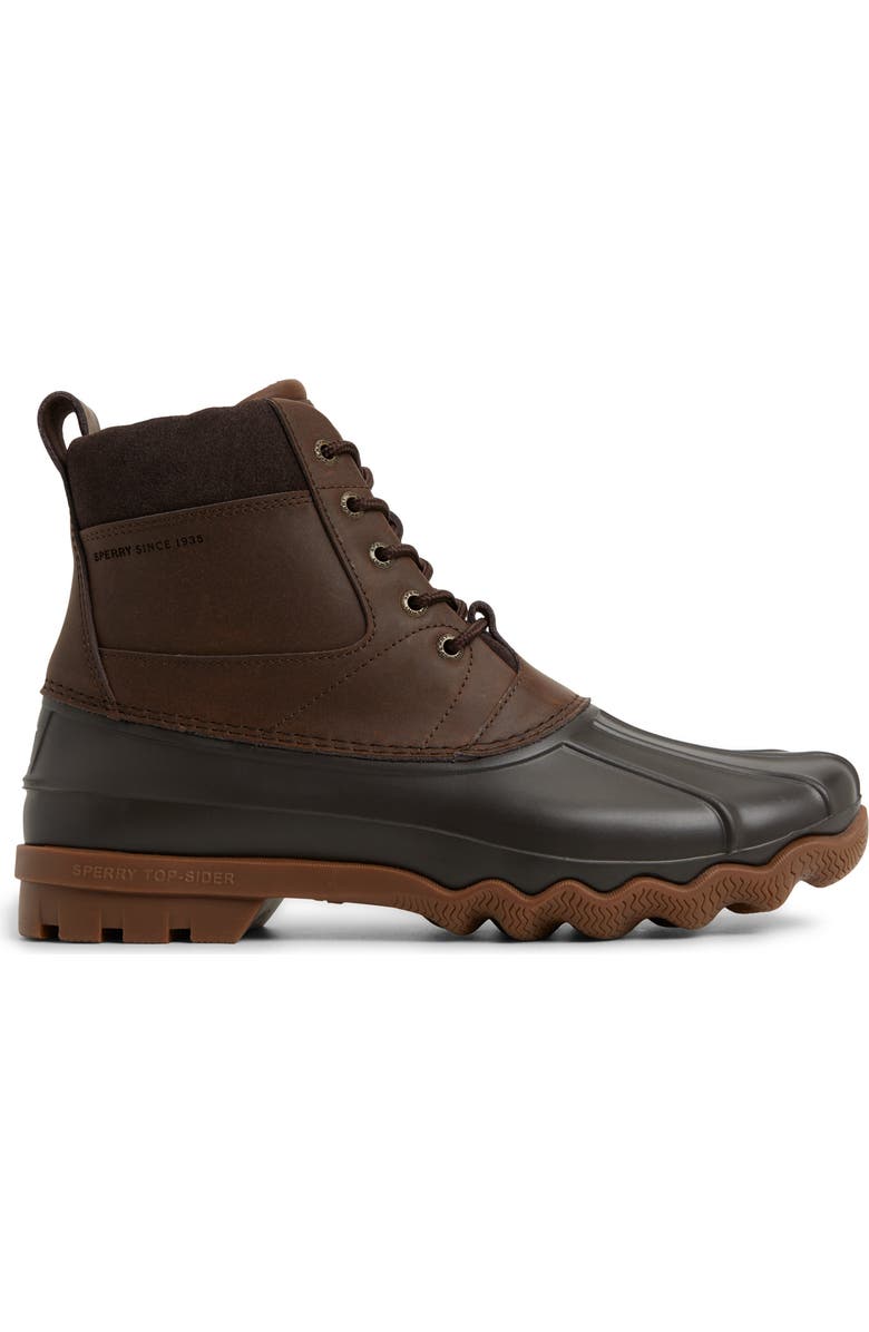 Sperry Norfolk Duck Boot, Alternate, color, Brown