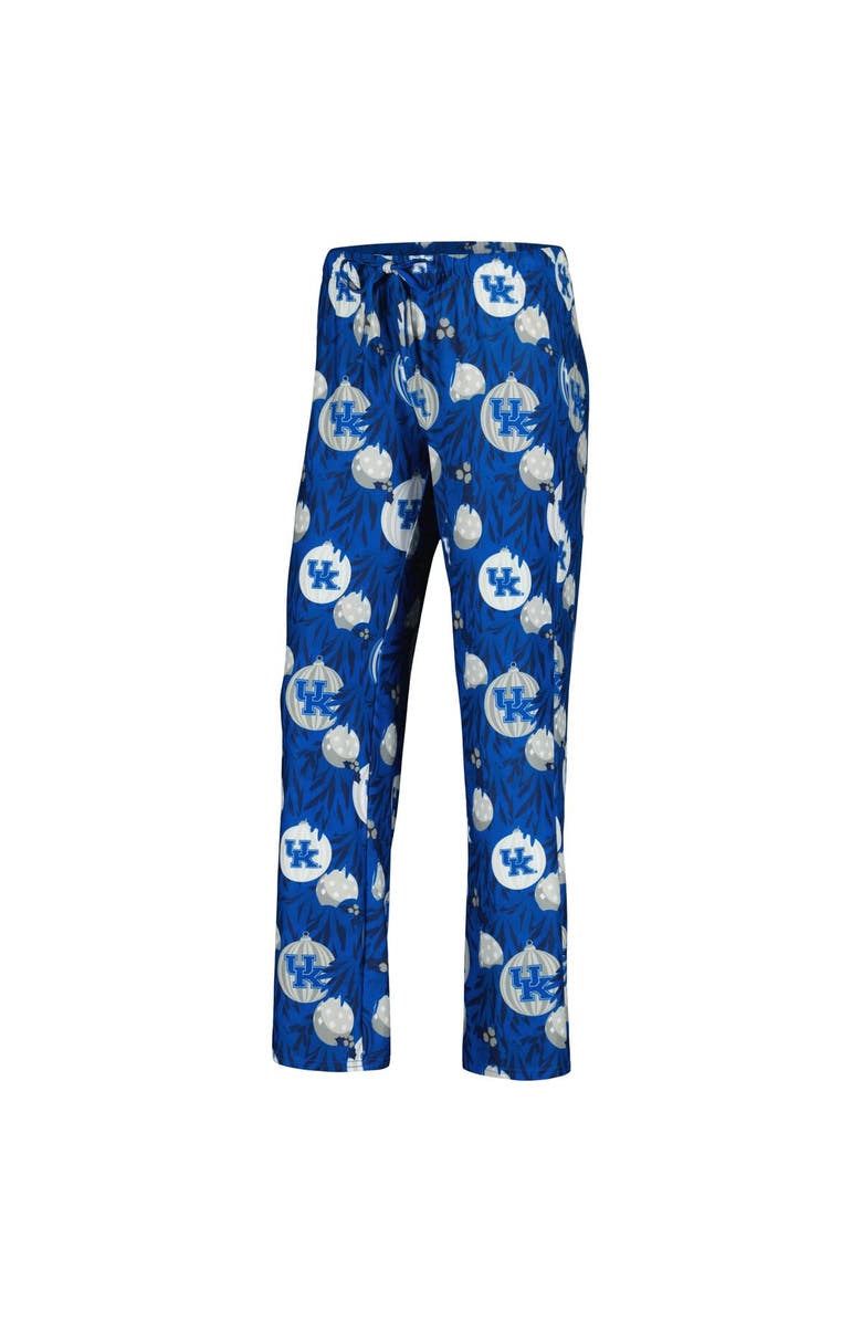 CONCEPTS SPORT Women's Concepts Sport Royal Kentucky Wildcats Tinsel Ugly Sweater Long Sleeve T-Shirt & Pants Sleep Set, Alternate, color, 