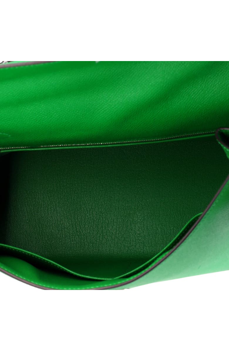 Pre-Owned Hermes Kelly Handbag Green Epsom with Palladium Hardware 32, Alternate, color, Green