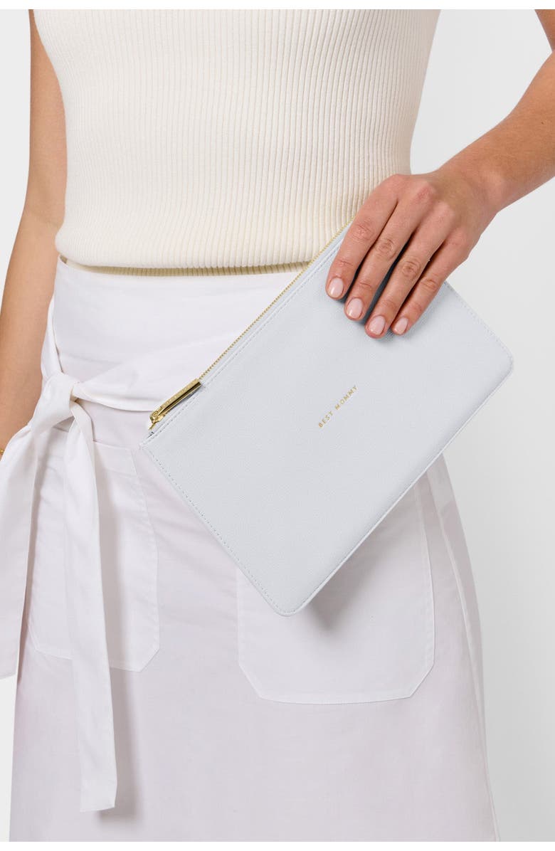 Katie Loxton Sentiment Pouch 'Best Mommy', Alternate, color, Blue