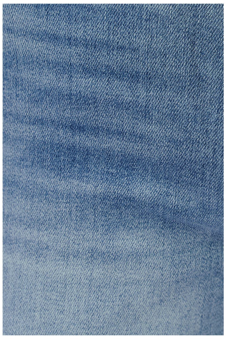 Frayed Welt Pocket High Waist Crop Wide Leg Jeans, Alternate, color, LIGHT BLUE
