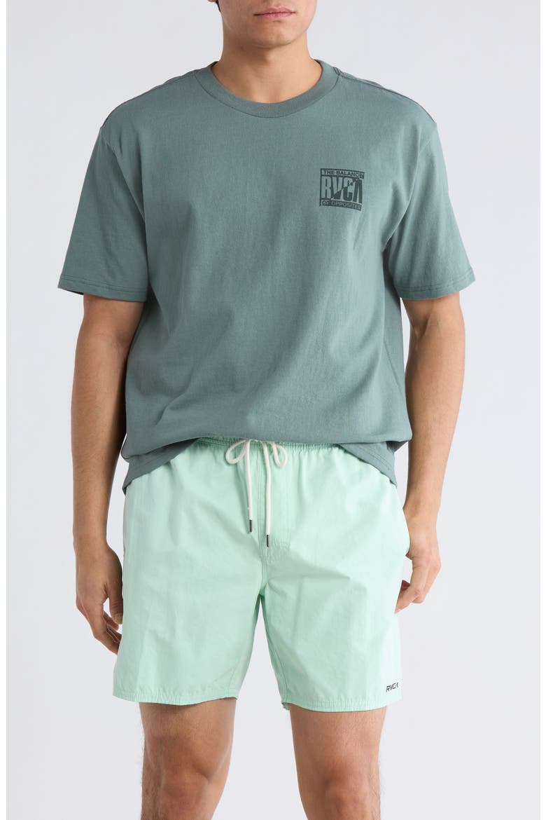 Splitter Cotton Graphic T-Shirt, Main, color, BALSAM GREEN