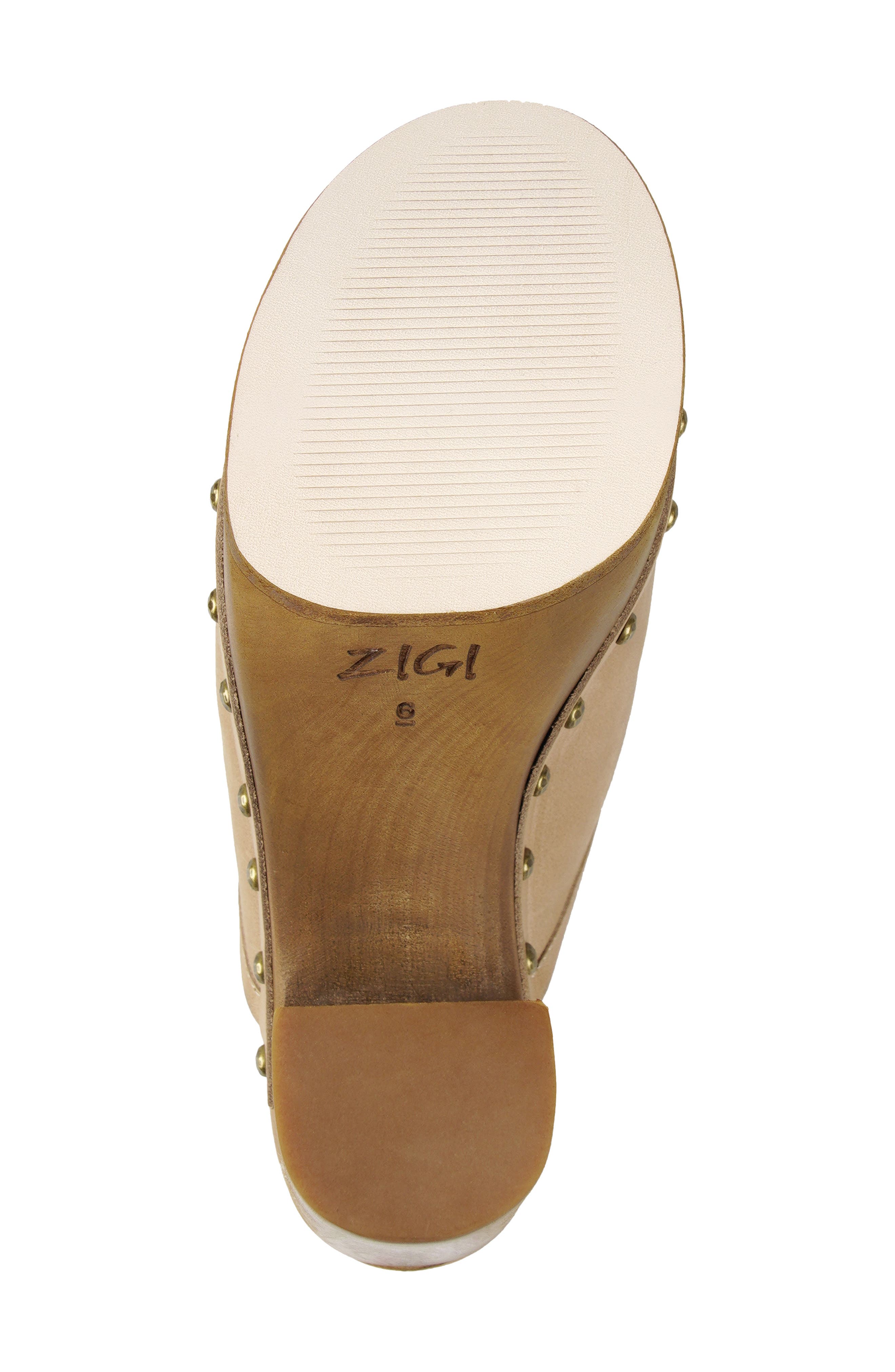Jiggy Platform Clog, Alternate, color, NATURAL LEATHER