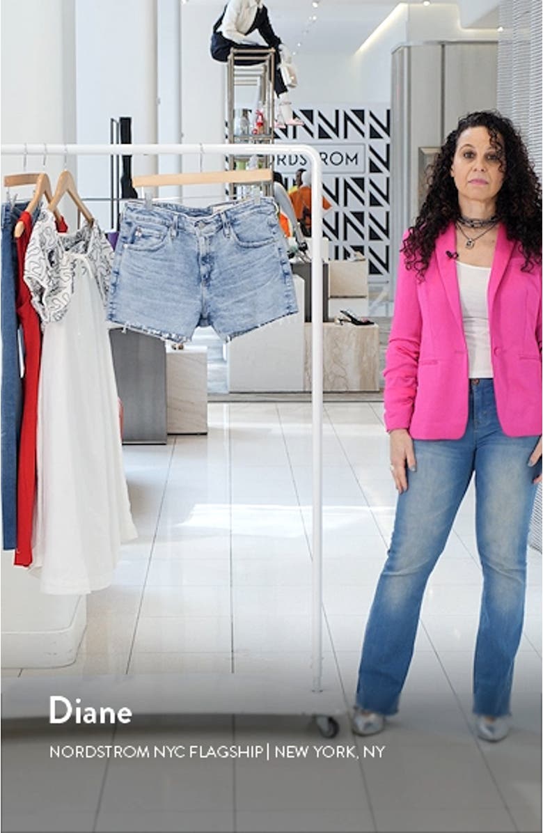 Hailey High Waist Cutoff Denim Shorts, sales video thumbnail