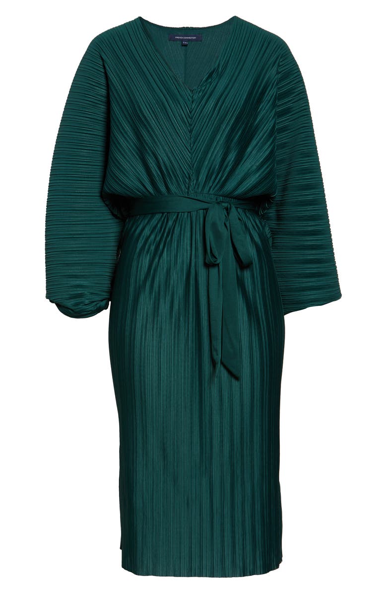 French Connection Regi Dolman Sleeve Plissé Dress, Alternate, color, 