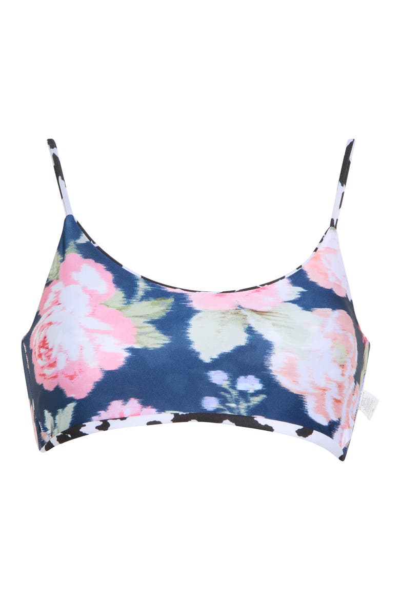 Ceci Reversible Bikini Top, Alternate, color, BLACK