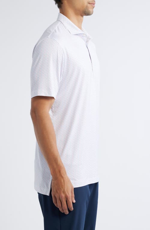 Johnnie-o Glidey Dot Print Prep-formance Golf Polo In Rouge Red