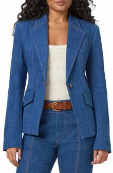PAIGE Candace Stretch Denim Blazer