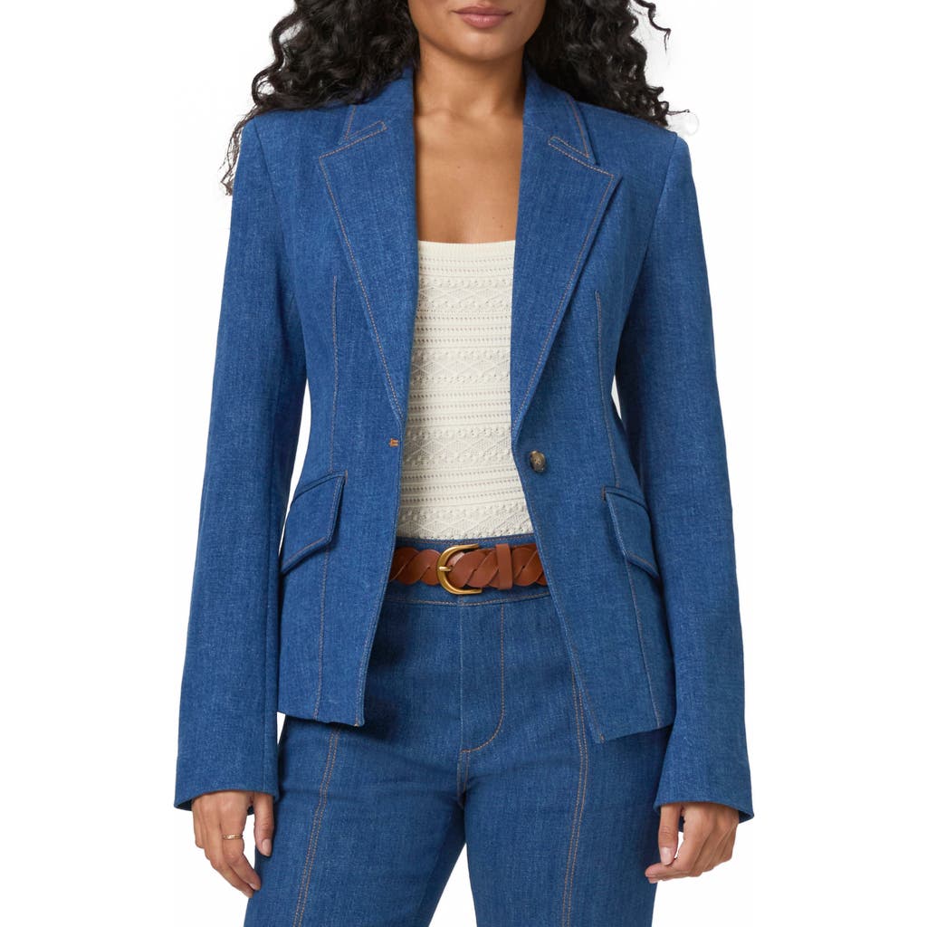 PAIGE PAIGE CANDACE STRETCH DENIM BLAZER