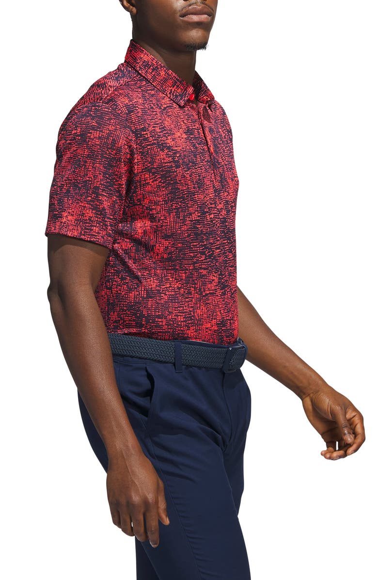 adidas Golf Aerial Jacquard Golf Polo, Alternate, color,
