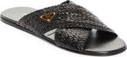 Prada Woven Slide Sandal