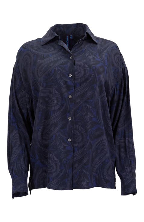 Sophie Silk Oversized Blouse