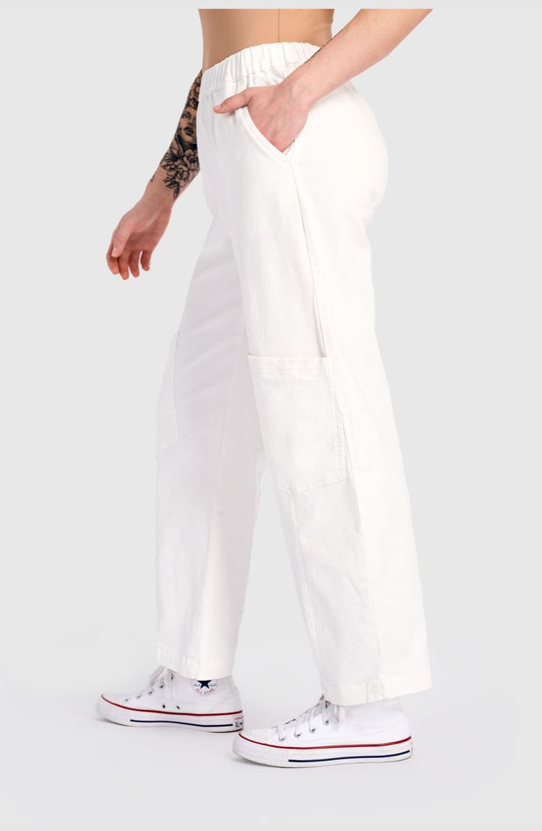 Alembika Twill Papaya Relaxed Pants, Alternate, color, White