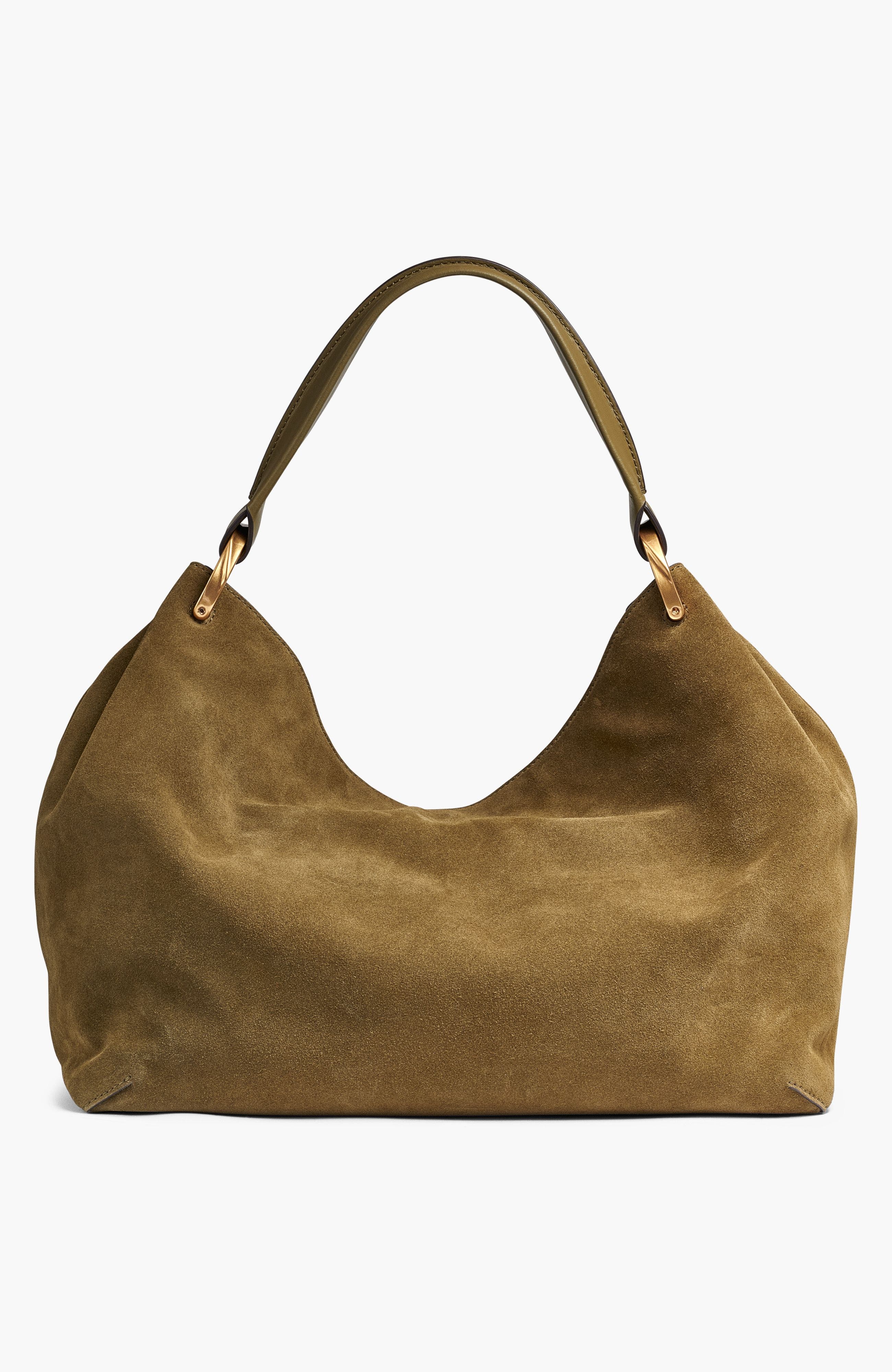 Donna Karan New York Glenwood Suede Shoulder, Alternate, color, 