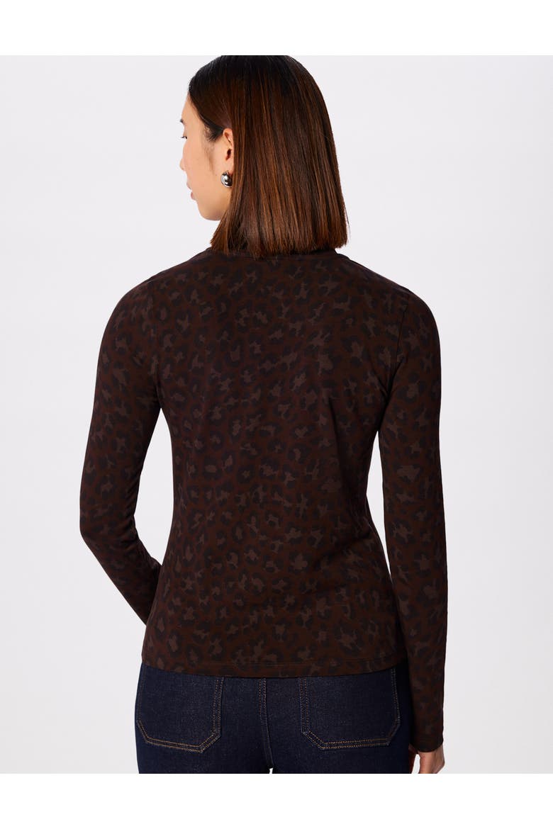 Animal Roll Neck Top, Alternate, color, Leopard Print