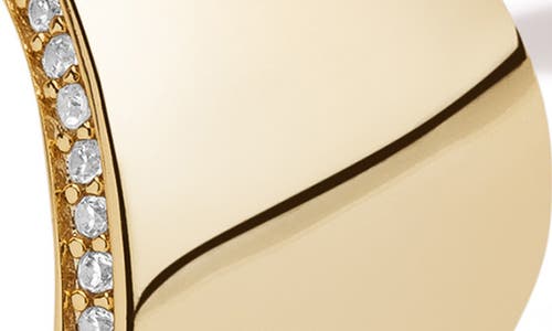 V.bellan Nicole Cubic Zirconia Hoop Earrings In Gold