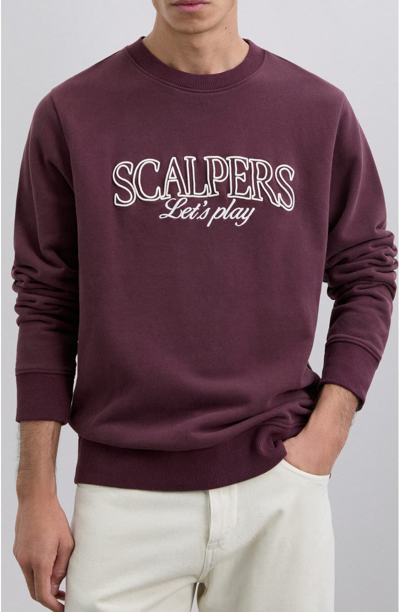 Scalpers Play Sweater, Main, color, Burgundy