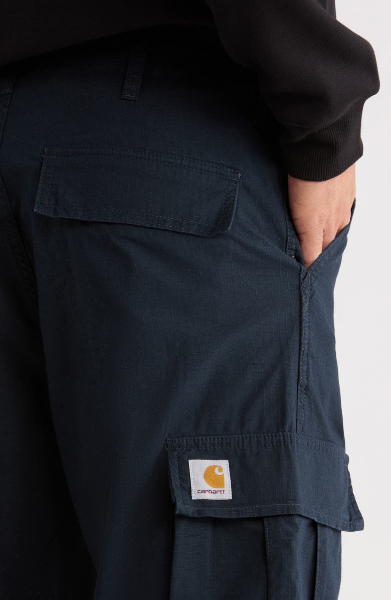 Carhartt Work In Progress Cotton Ripstop Cargo Pants, Alternate, color, Deep Night Rinsed