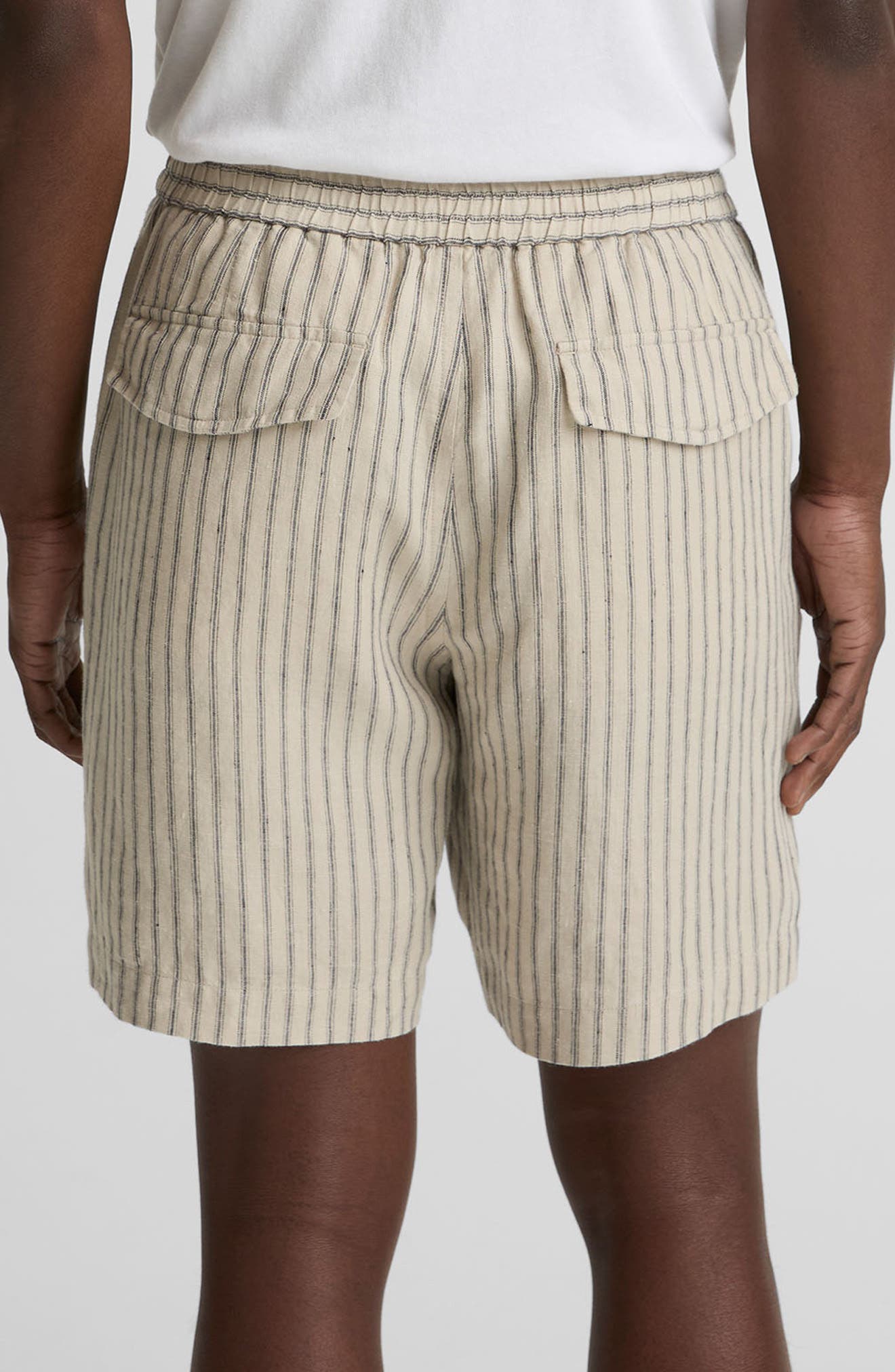 Ballstone Stripe Hemp Drawstring Shorts - image 2