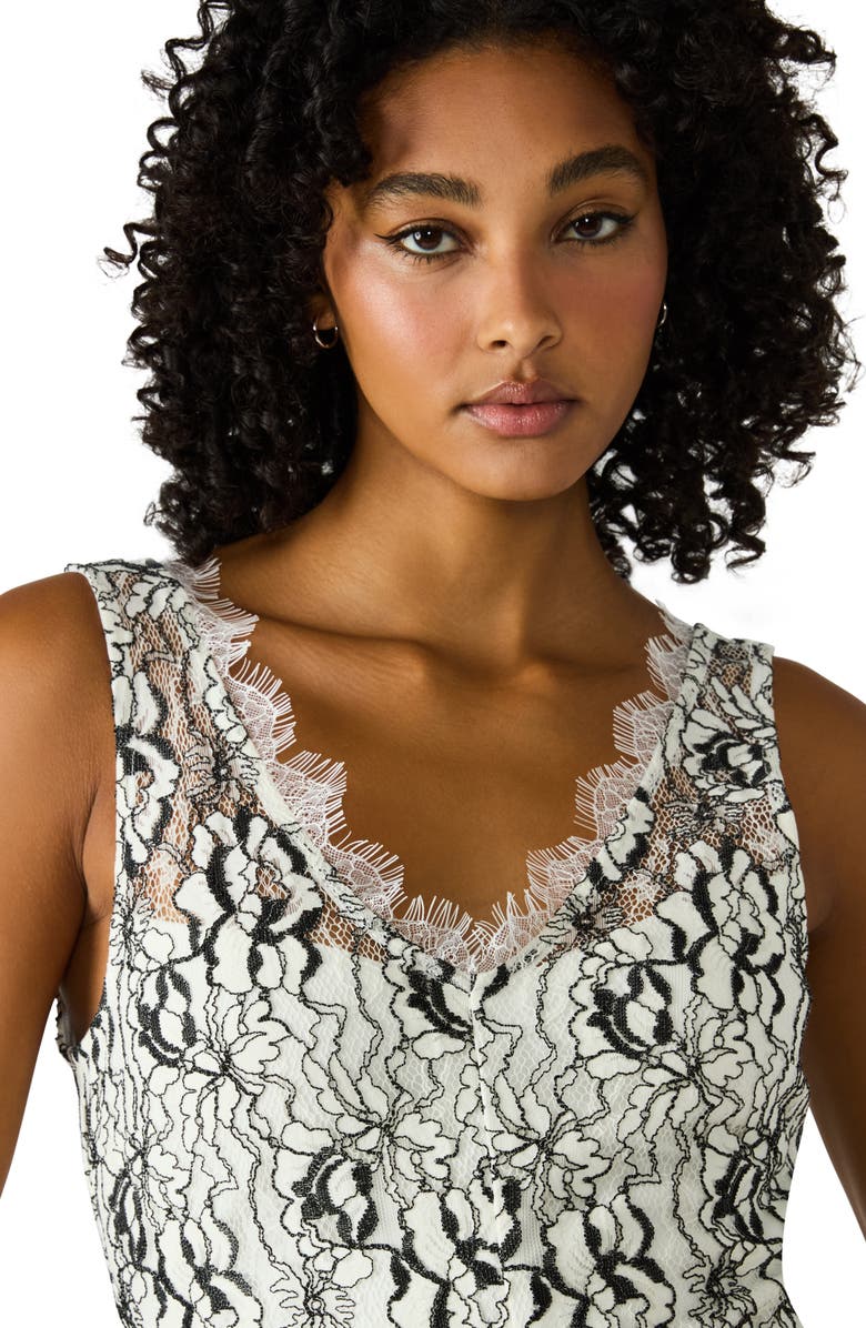 Steve Madden Lissette Midi Dress, Alternate, color, Black/ White