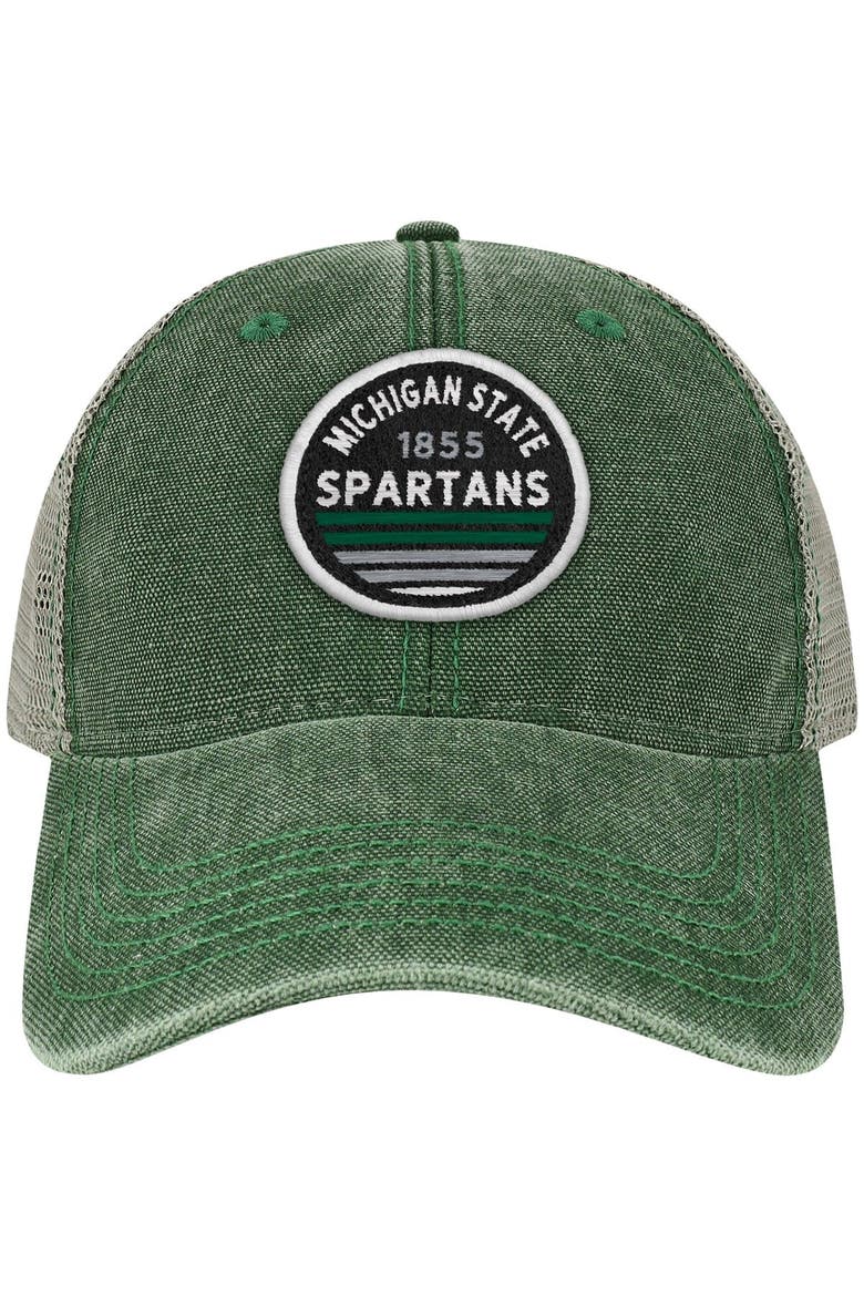 Men's Green Michigan State Spartans Sunset Dashboard Trucker Snapback Hat, Alternate, color, Green