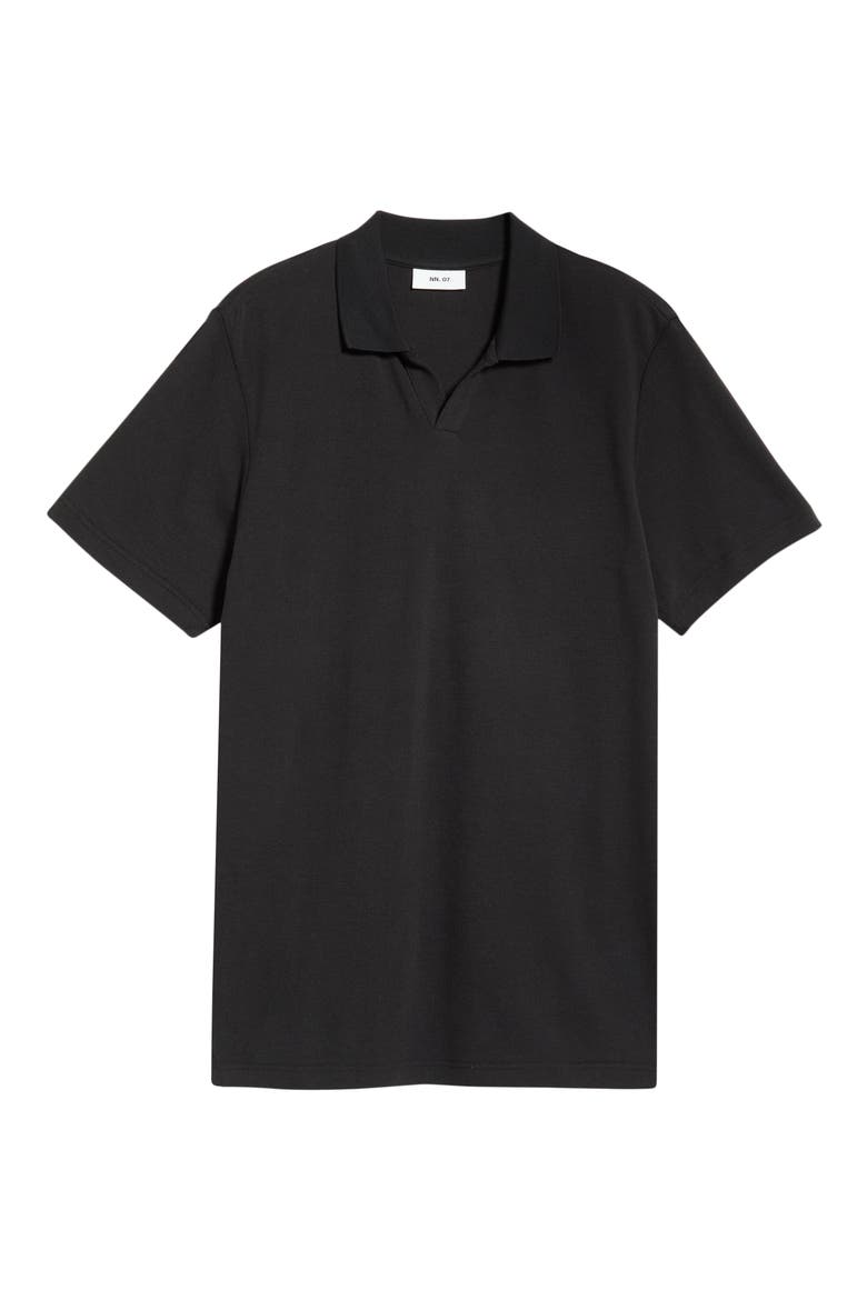 Almer 3562 Organic Cotton Blend Polo, Alternate, color, BLACK