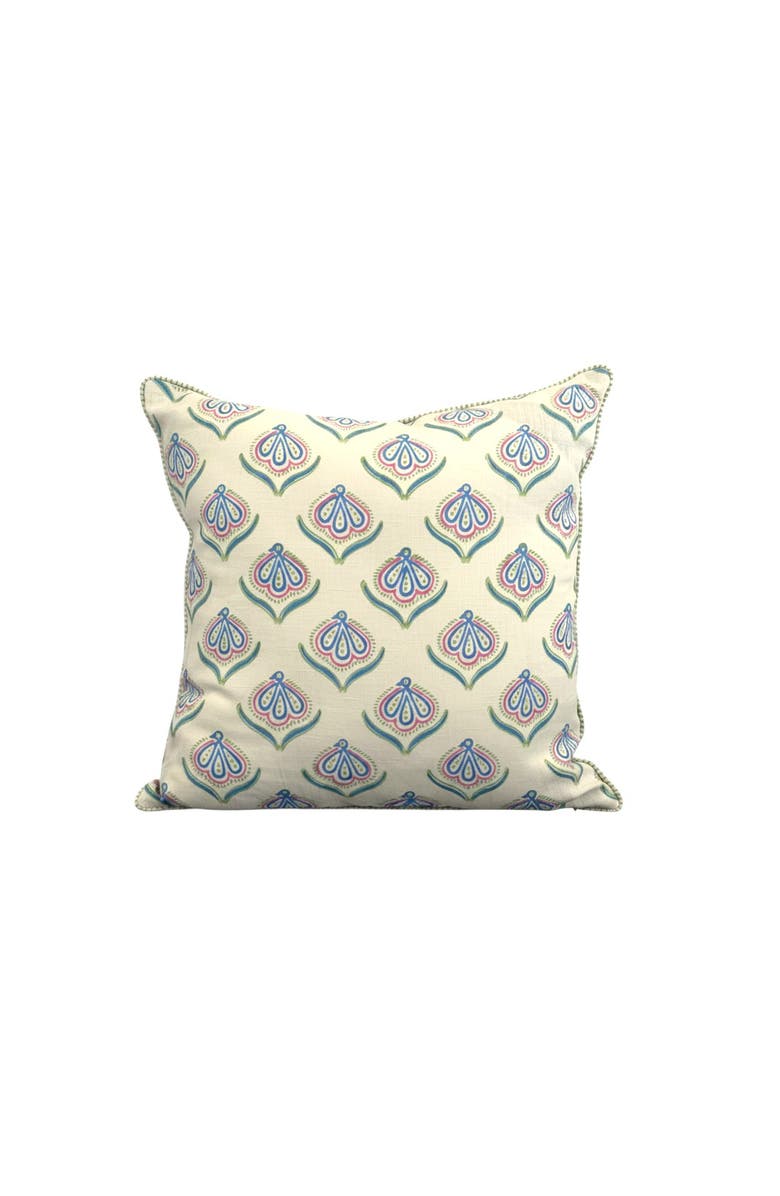 The Peacock Palette Morni Linen Pillow Cover, Alternate, color, Linen - 20" X 20"