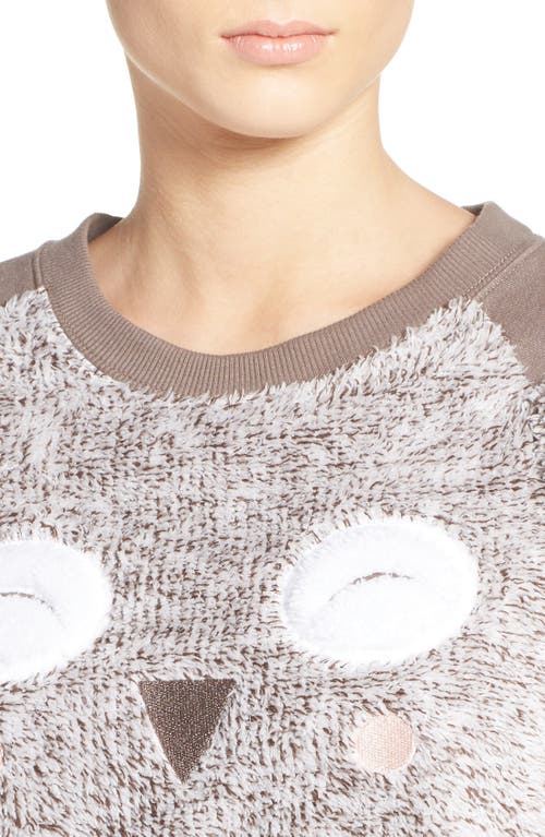 Cozy Zoe 'cuddle Buddies' Terry Pajamas In Brown