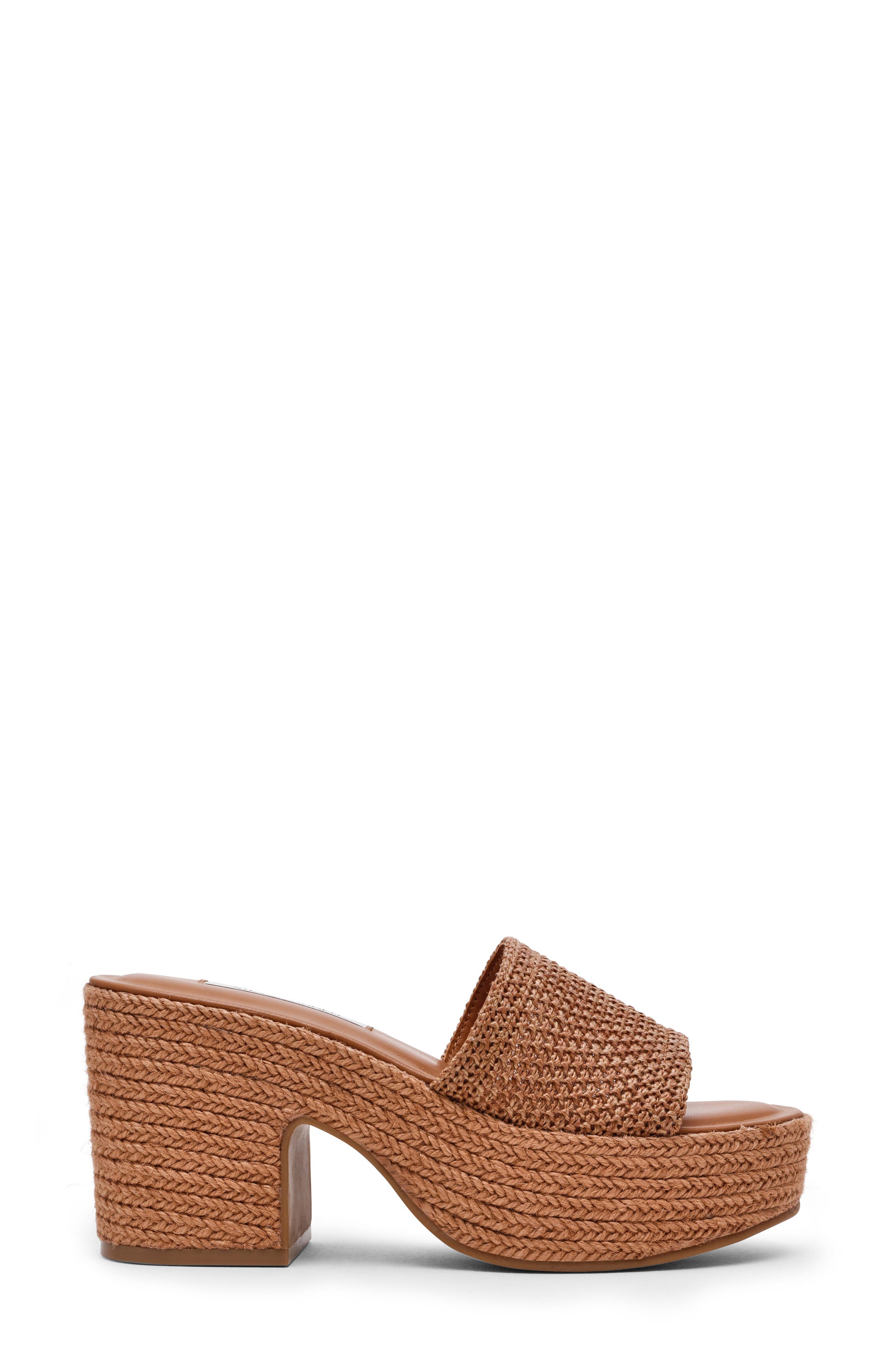 Steve Madden Trippy Platform Sandal, Alternate, color, Cognac