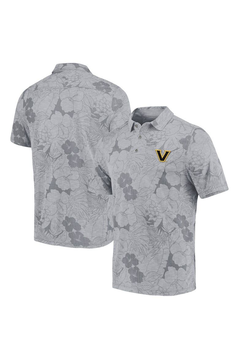 Men's Tommy Bahama Gray Vanderbilt Commodores Miramar Blooms Polo, Main, color, Gray