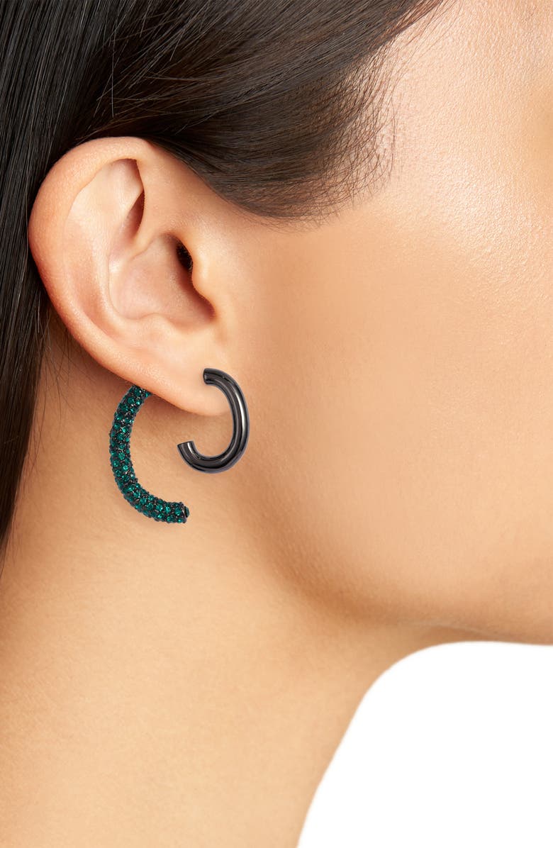 DEMARSON Luna Convertible Pavé Earrings, Alternate, color, 