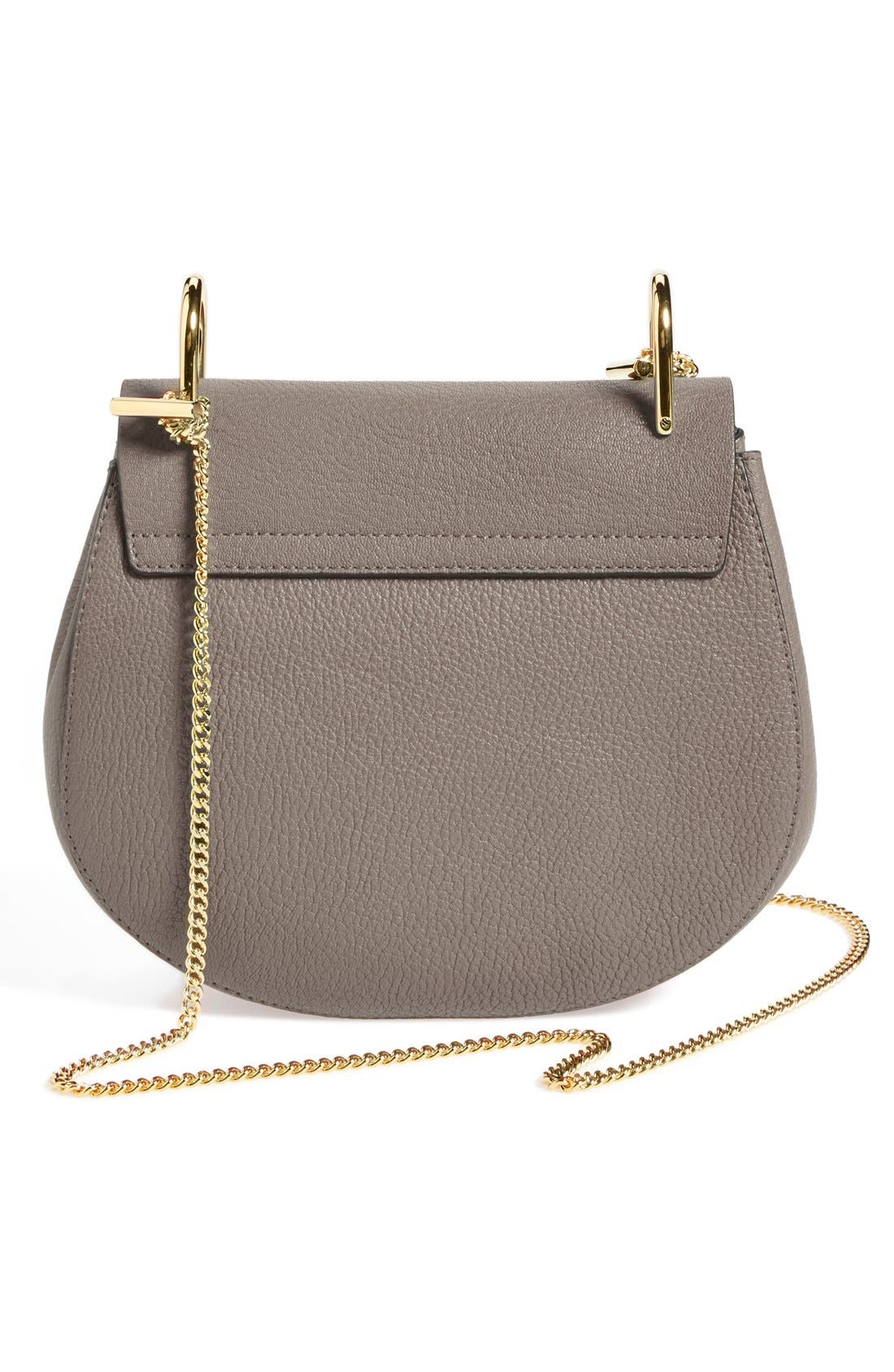 Drew Leather Shoulder Bag, Alternate, color, MOTTY GREY
