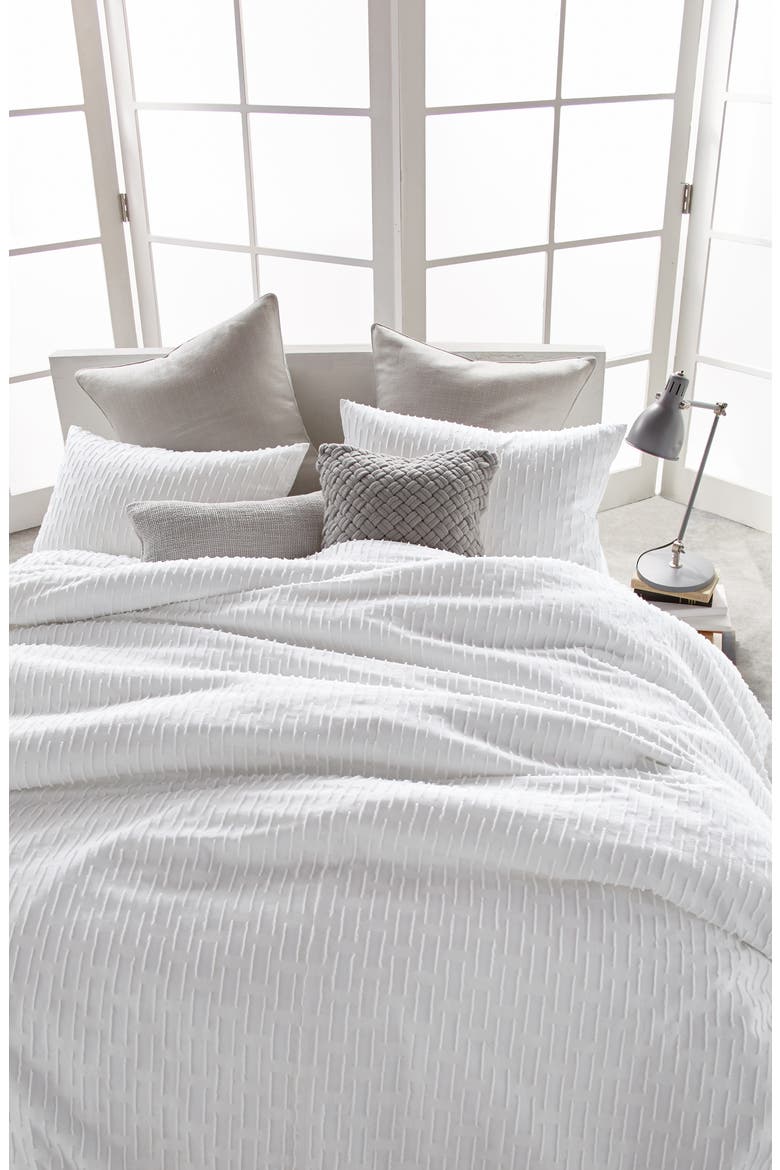 Refresh Cotton Duvet Cover, Alternate, color, WHITE