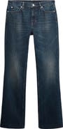 MANGO Distressed Flared Jeans