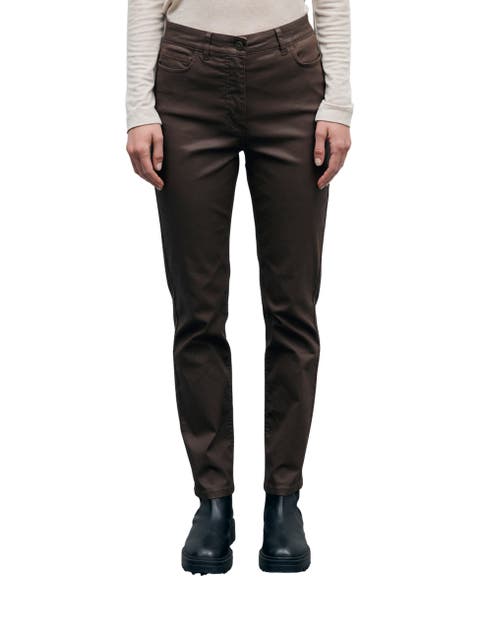 Ilda Slim Mid Rise Coated Jeans