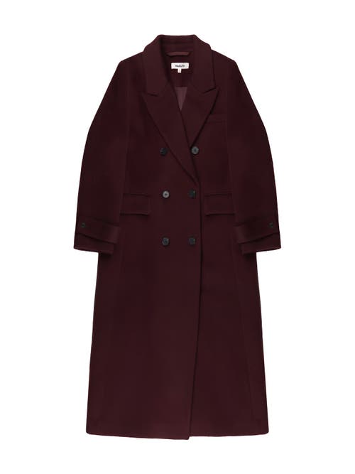 Ro&zo Wool Blend Oversized Coat In Brown