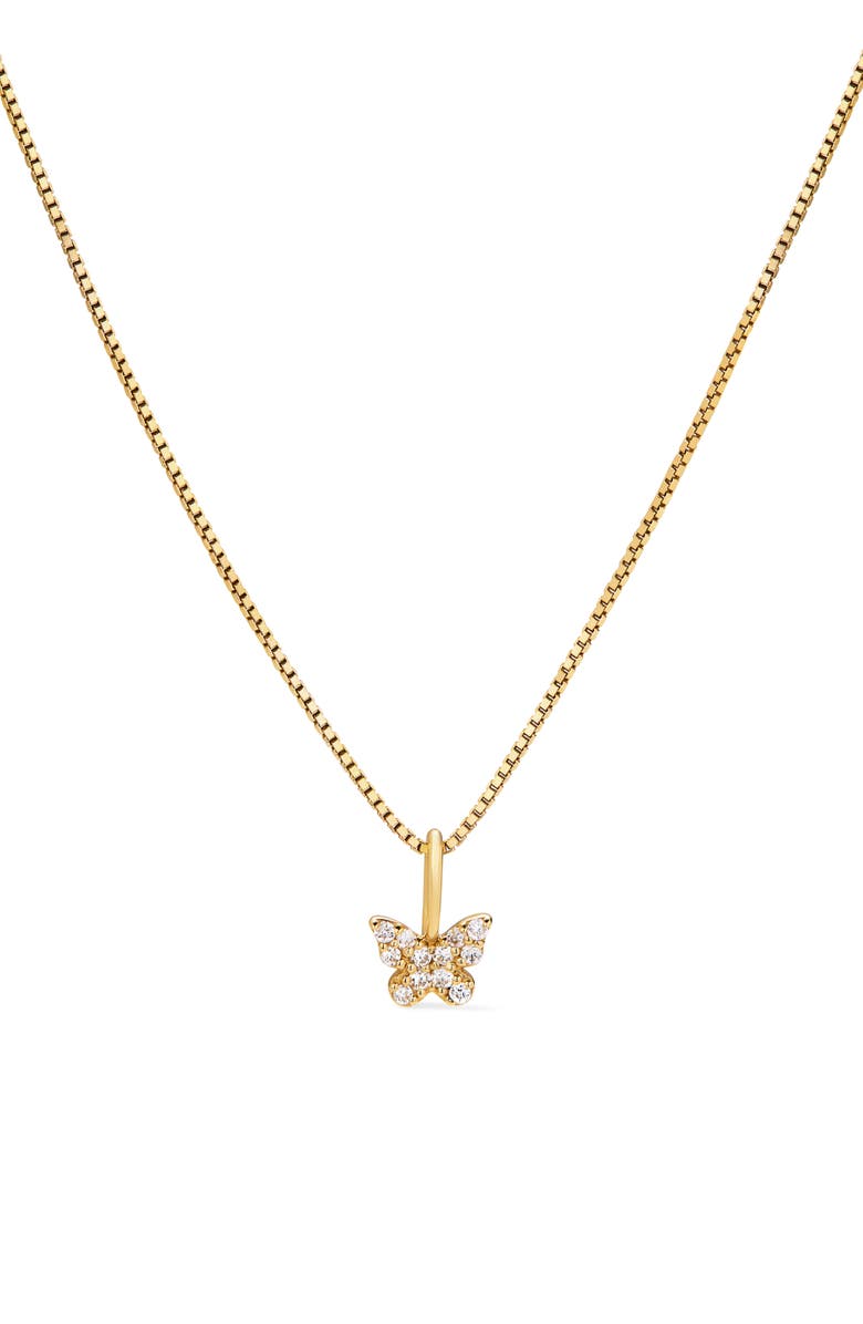Ana Luisa Gold Pendant Necklace - Butterfly Charm Necklace, Main, color, Gold