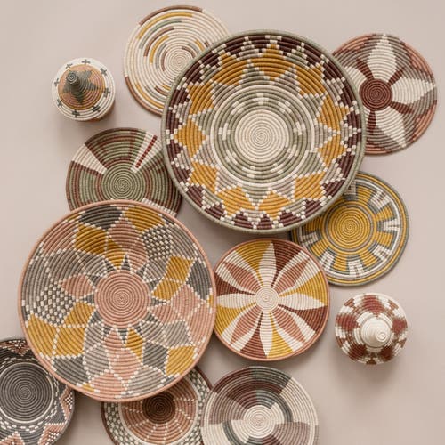 Maadili Collective Whirlwind Trivet ~ Elevate Collection In Brown