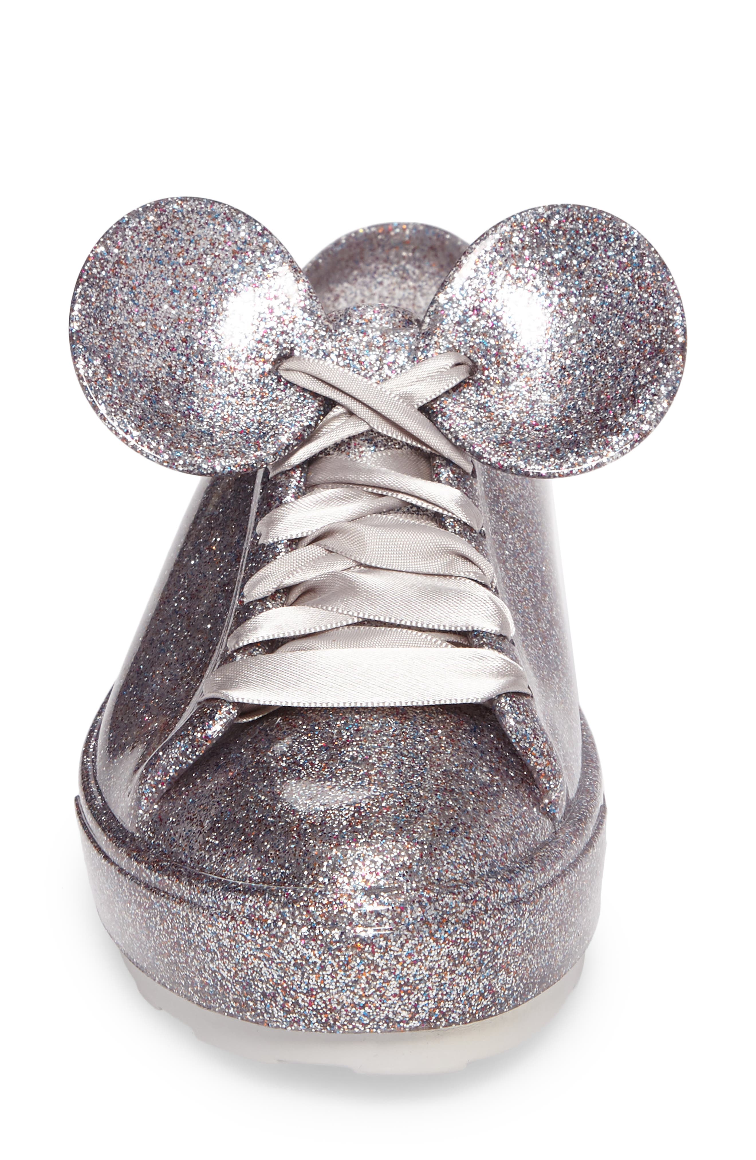 Be Disney Mouse Ear Sneaker, Alternate, color, SILVER CLOUD GLITTER