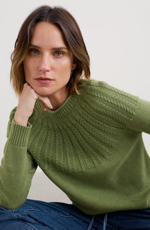 Seasalt Cornwall Stone Chat Organic Cotton Sweater In Green