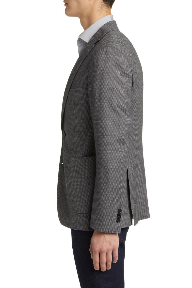 Haldon Regular Fit Stretch Wool & Cotton Sport Coat, Alternate, color, GREY